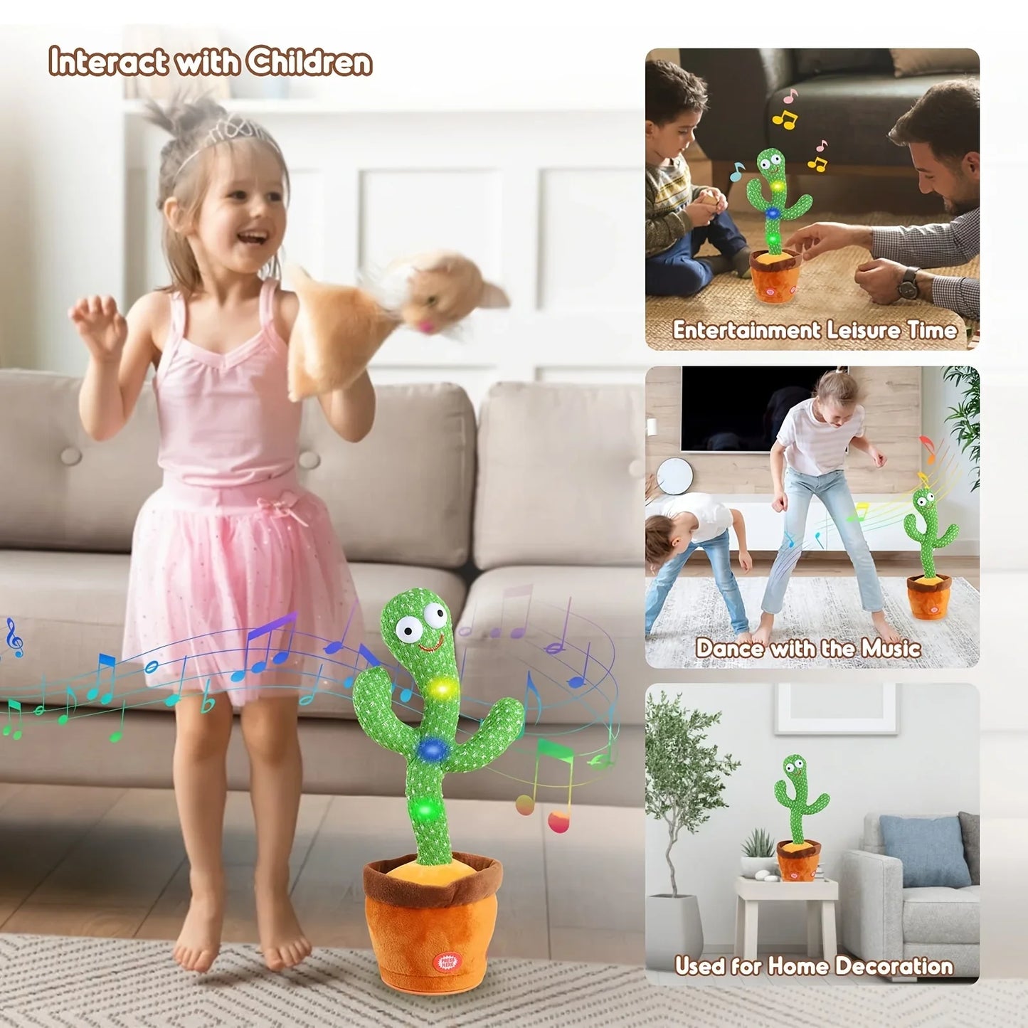 NESTEASE™-Cacto Dancing Cactus Plush Toy