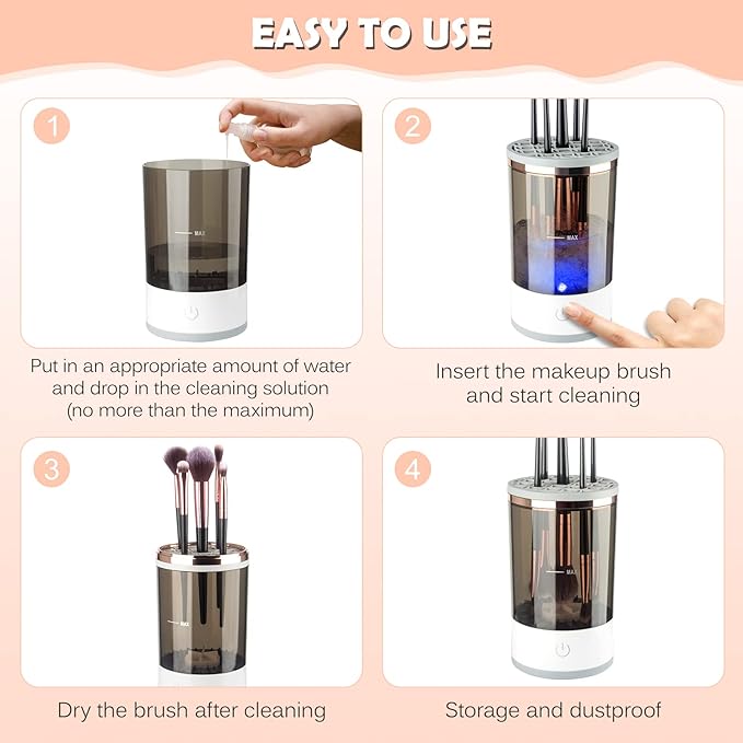 NESTEASE™-Electric Makeup Brush Cleaner