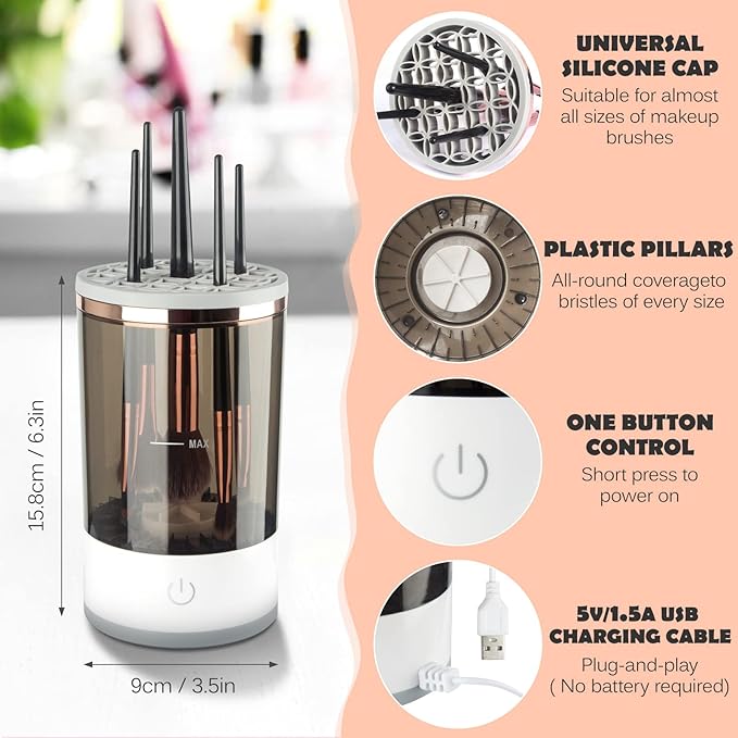 NESTEASE™-Electric Makeup Brush Cleaner